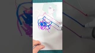 描いたら出てくるみむかゥわナイストライの初音ミク！#miku