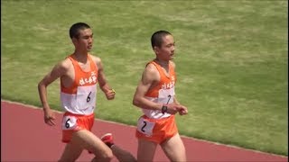 長野県高校総体陸上2018 男子5000m決勝