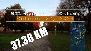 WTL Cycles 37 KM in Ottawa, October 22, 2024 #ottawa #bike #cycling