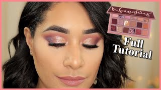 *NEW* HUDA BEAUTY NAUGHTY NUDE PALETTE FULL FACE TUTORIAL