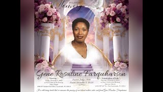 Celebration Of Life For Gene "Nana" Rosaline Farquharson 12/06/25 9:30am