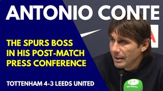 PRESS CONFERENCE: Antonio Conte: Spurs 4-3 Leeds "We Need Patience & Transfers to Improve The Squad"