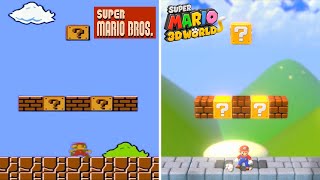 Super Mario Bros 1-1 Recreated in Super Mario 3D World