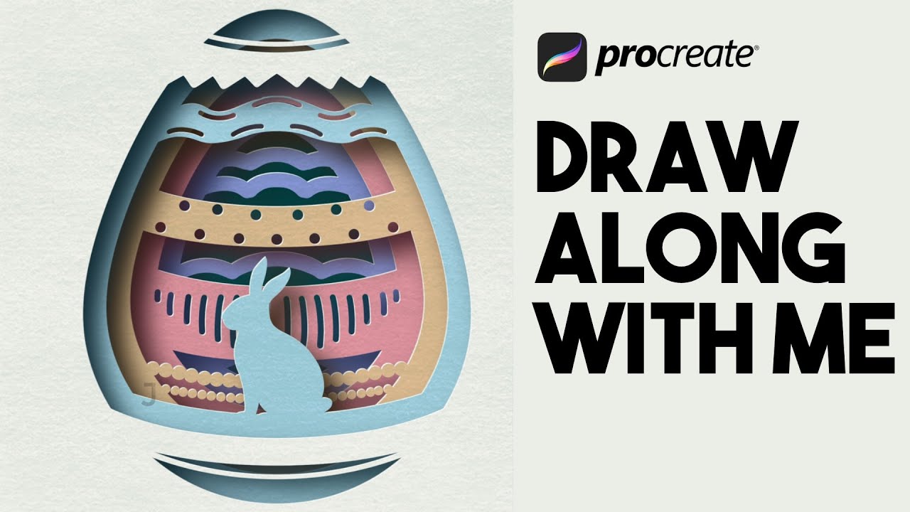 Easter Cut Out Procreate Tutorial 69 Youtube