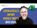 Automatically Import Data From Google Sheets to Excel | Link Google Sheets to Excel in Real Time