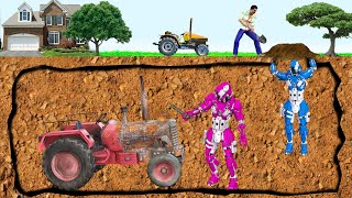 भूमिगत मिनी ट्रैक्टर रोबोट बहाली Underground Mini Tractor Robot Restoration Hindi Kahaniya कहानियां