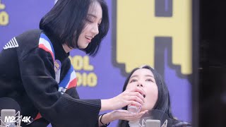 191211 희나피아 HINAPIA 민경 ( 퀸게임 음료수 먹여주기 ) 아이돌라디오 4K 60P 직캠 Fancam