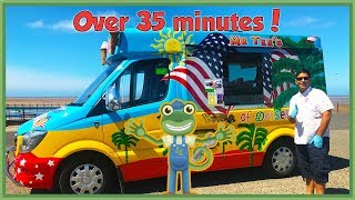 Gecko meets an Ice Cream Truck and more Trucks for Children | Gecko's Real Vehicles