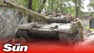 Ukrainian tank commander repairs former Russian tank to turn on enemy