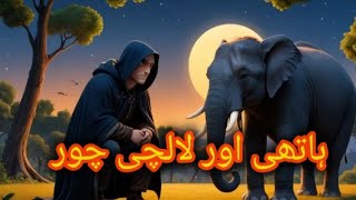 ہاتھی اور لالچی چور Urdu moral stories  / bedtime stories