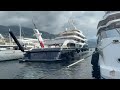 re docking of 101m $150million symphony luxury superyacht ° feadship ° monaco