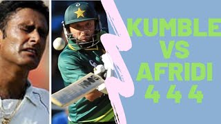 Afridi 3 Consecutive Fours to Anil Kumble | Faisalabad Test 2005