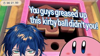 【ENG SUB】 Leos Cries and Suffers Playing Tilt-and-Roll Kirby [Leos Vincent / Nijisanji]