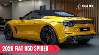 Nuova Fiat 850 Spider 2026 svelata - La roadster elettrica che stavamo aspettando