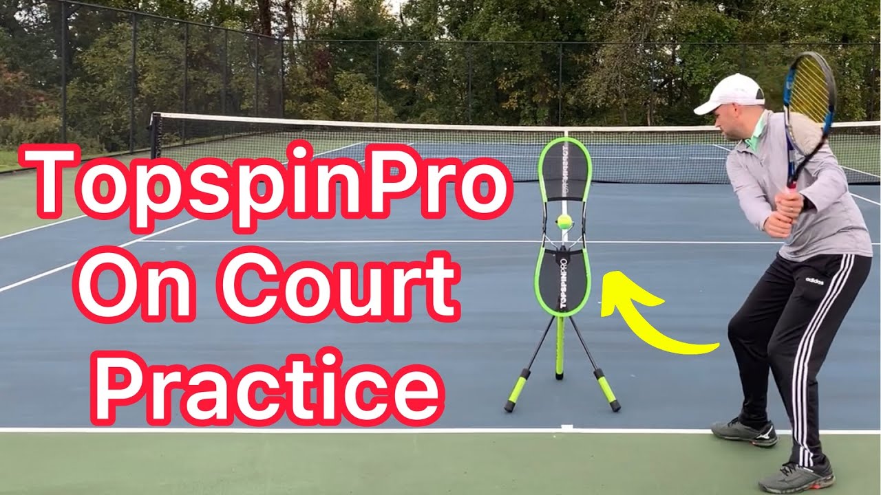 Topspin Forehand And Backhand On Court Practice (Tennis Technique Using ...