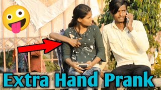 Extra Hand Shoulder | prank on hot  girls prank 🤪@AnilRoyalPrank