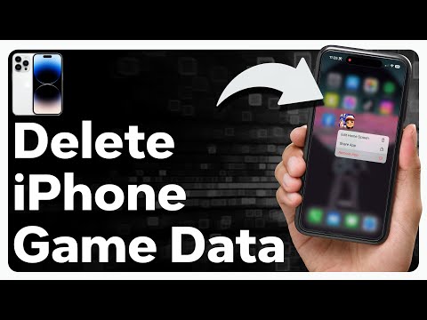 How do you delete game data on iPhone?