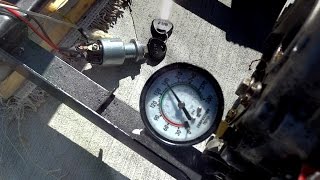 Oil Pressure Test, 180 PSI !  186F 10hp Yanmar clone Diesel , Engine #2