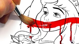 HORROR Artist vs DISNEY Creepypasta (Story + Drawing)