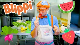 Blippi Makes Popsicles For Kids | Educational Videos For Toddlers | Learning Fruits With Blippi