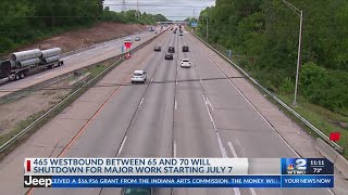 Drivers dreading I-465 westbound closure on the south side