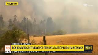 Detienen a dos bomberos por su presunta participación en incendios forestales de Melipilla