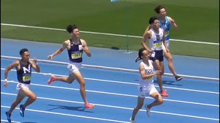 予選  男子400m  日本学生個人陸上2024