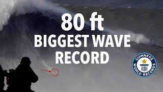 Guinness World Record: Biggest Wave Ever Surfed (80 Feet) Rodrigo Koxa @ Nazaré, Portugal