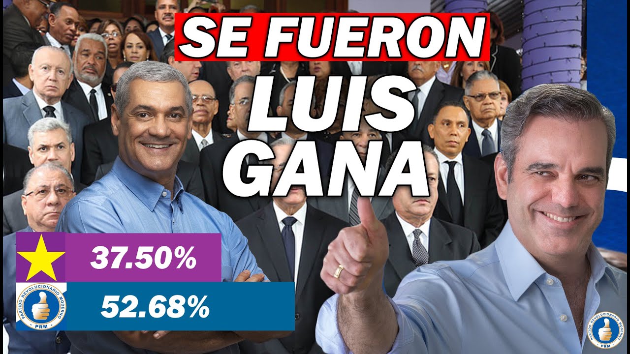 Luis Abinader Gana En Primera Vuelta Y Gonzalo Con Tristeza Reconoce Su ...