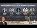 Panel: Beyond the Test Scores: Into the Pre-K – 12th Grade STEM Classroom