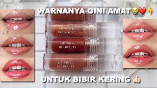 BLP LIP VINYL REVIEW | WARNA NUDENYA BAGUS 😍 GLOSSY LEMBAB COCOK UNTUK BIBIR KERING | Maria Soelisty