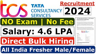 TCS Recruitment 2024| TCS hiring Freshers | Latest Hiring | TCS JOBS | OFF Campus Placements | jobs