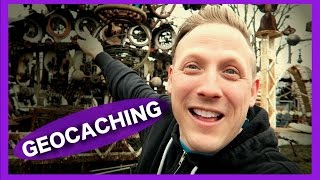 HUGE GEOCACHE HIDDEN IN PLAIN SIGHT! (Geocaching)