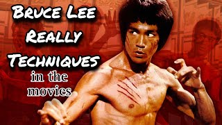 BRUCE LEE REALLY TECHNIQUES in the movies | Jeet Kune Do Techniques