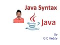 Java Syntax