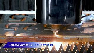 RITMAN Laser | 12000W Laser Cutting 25mm Carbon Steel | CNC Fiber Laser Cutting Machine