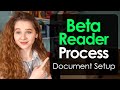 My Beta Reader Process - Document Setup | Beta Reading Part 3 | Sydney Faith Author