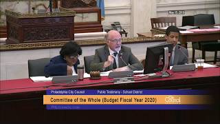 FY2020 Budget Hearing - Public Testimony on the School District of Philadelphia 5-15-2019