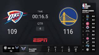 Oklahoma City Thunder @ Golden State Warriors Live Scoreboard | NBA on ESPN