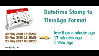How to Convert Timestamp To Time ago | Display Relative time on your web/App | Date to hours ago