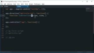 AngularJS Tutorial 40 Custom Directives link Property