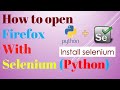 How to open Firefox browser using Selenium Webdriver and Python