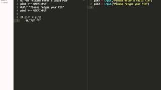 4 - Validating a PIN (Pseudocode)