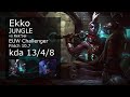 Ekko vs Rek'Sai Jungle - EUW Challenger 13/4/8 Patch 10.7 Gameplay