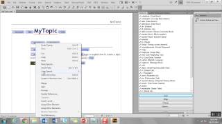 Create Topic in FrameMaker DITA