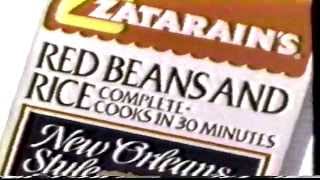 New Orleans Zatarain's Red Beans \u0026 Rice 1991 TV Commercial