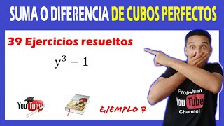 😍 👉Factorización de SUMA O DIFERENCIA DE CUBOS PERFECTOS + [3️⃣9️⃣EJERCICIOS] 👉 [Aprende RÁPIDO]