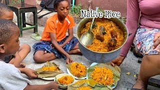 I Cooked Nigerian Concoction Rice for Lunch| African village Life