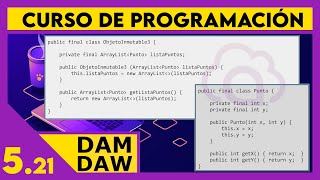JAVA: Clase inmutable con ArrayList de objetos ☕ DAM - DAW