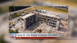 Former St. Clair Hospital Undergoes Demolition